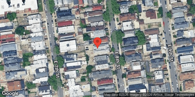 Aerial map of 2036 EAST 8 STREET, Brooklyn