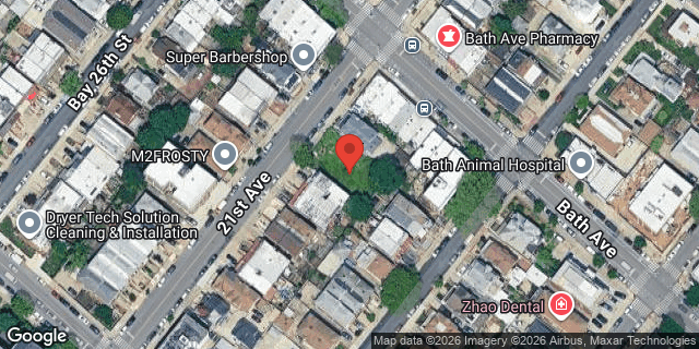 Aerial map of 8779 21 AVENUE, Brooklyn