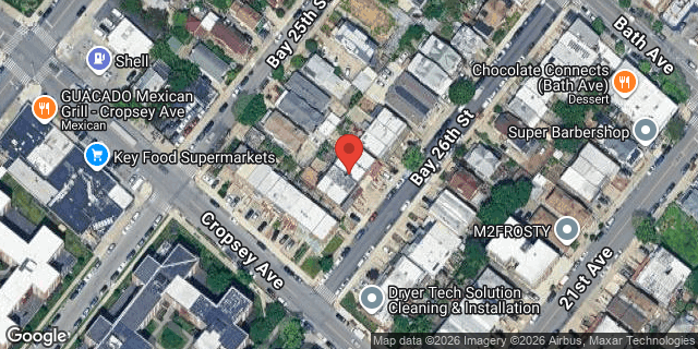 Aerial map of 204 BAY 26 STREET, Brooklyn