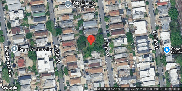 Aerial map of 2042 EAST 14 STREET, Brooklyn