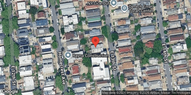 Aerial map of 2036 EAST 13 STREET, Brooklyn