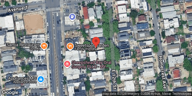 Aerial map of 2026 EAST 12 STREET, Brooklyn