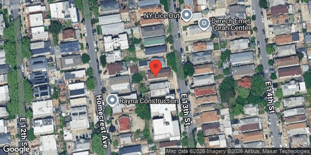 Aerial map of 2032 EAST 13 STREET, Brooklyn