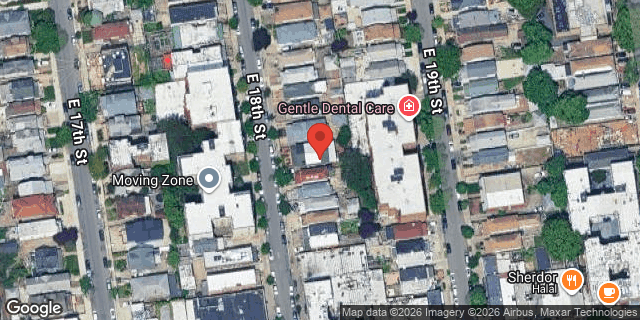 Aerial map of 2055 EAST 18 STREET, Brooklyn