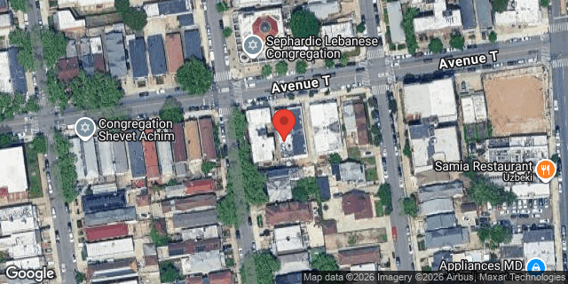 Aerial map of 812 AVENUE T, Brooklyn