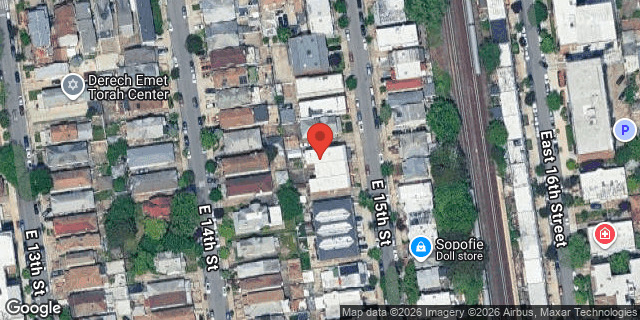 Aerial map of 2034 EAST 15 STREET, Brooklyn