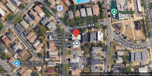 Aerial map of 12-15 FRISCO AVENUE, Queens