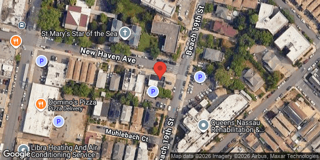 Aerial map of 541 BEACH 19 STREET, Queens