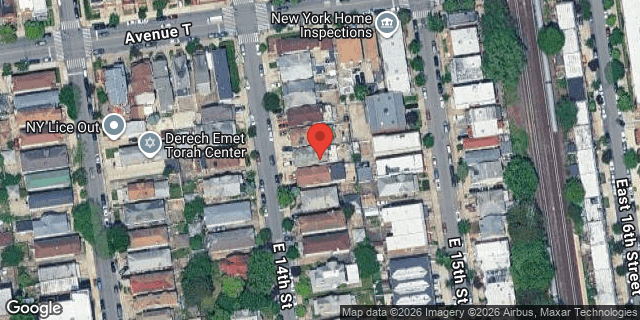 Aerial map of 2021 EAST 14 STREET, Brooklyn