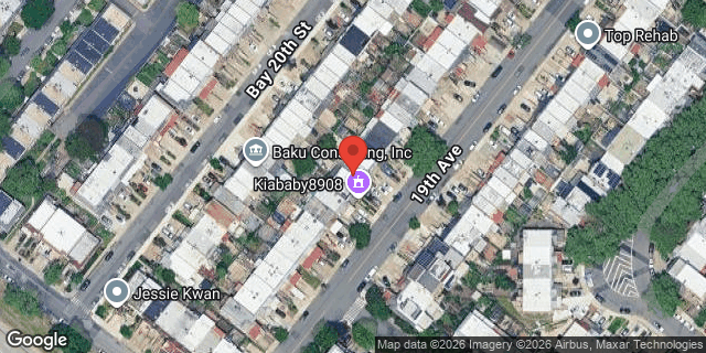 Aerial map of 8886 19 AVENUE, Brooklyn