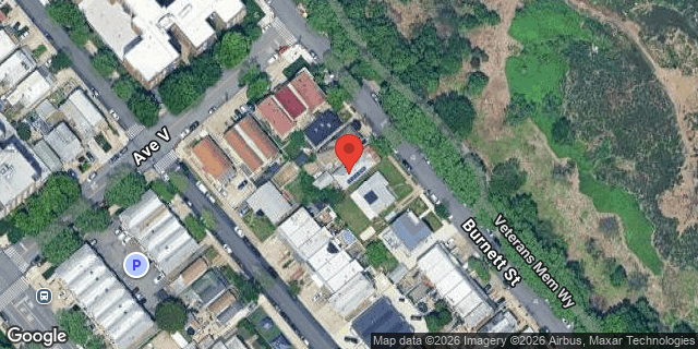 Aerial map of 2320 BURNETT STREET, Brooklyn