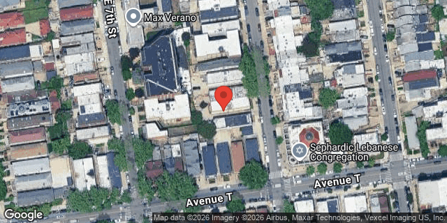 Aerial map of 1980 EAST 8 STREET, Brooklyn