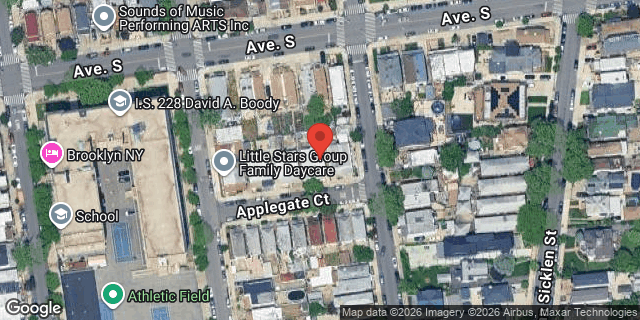 Aerial map of 417 APPLEGATE COURT, Brooklyn