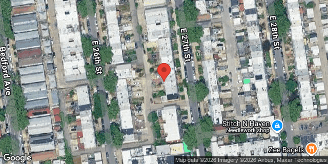 Aerial map of 2058 EAST 27 STREET, Brooklyn