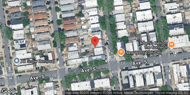 Aerial map of 1886 WEST 10 STREET, Brooklyn