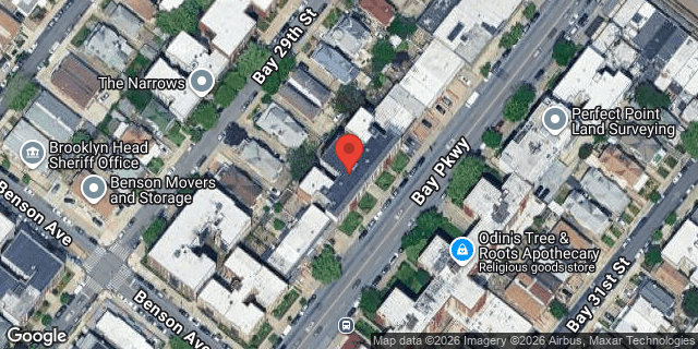 Aerial map of 8646 BAY PARKWAY, Brooklyn