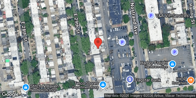 Aerial map of 2061 EAST 29 STREET, Brooklyn
