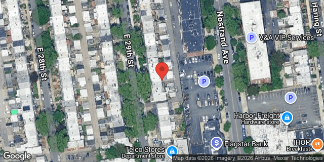 Aerial map of 2057 EAST 29 STREET, Brooklyn