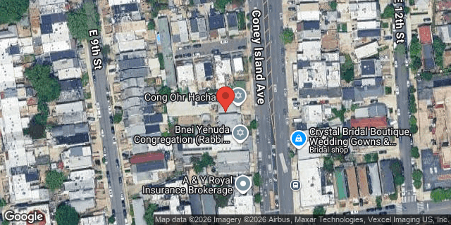 Aerial map of 2288 CONEY ISLAND AVENUE, Brooklyn