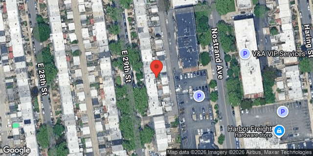 Aerial map of 2051 EAST 29 STREET, Brooklyn