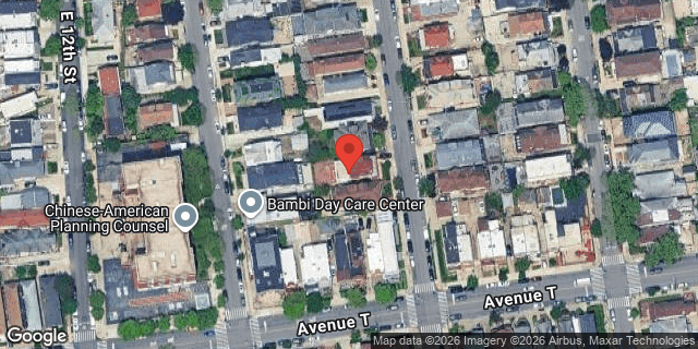 Aerial map of 1976 EAST 13 STREET, Brooklyn