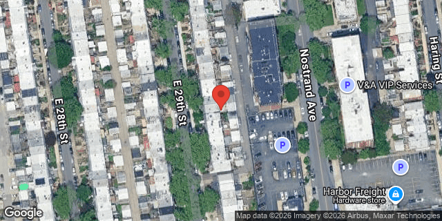 Aerial map of 2049 EAST 29 STREET, Brooklyn
