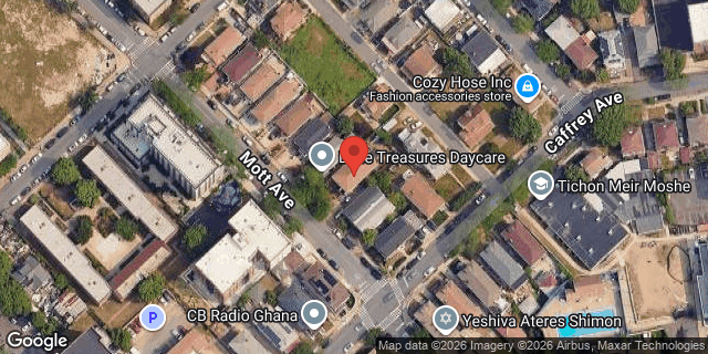 Aerial map of 14-14 MOTT AVENUE, Queens