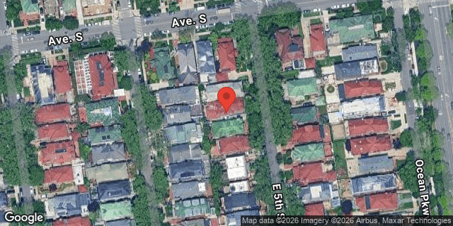 Aerial map of 1992 EAST 5 STREET, Brooklyn