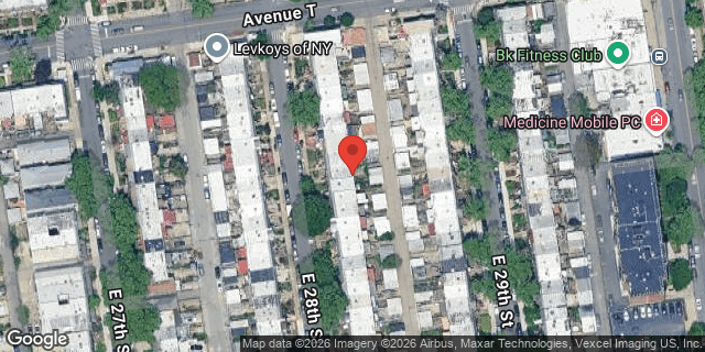 Aerial map of 2023 EAST 28 STREET, Brooklyn