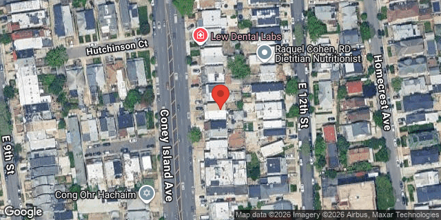 Aerial map of 2263 CONEY ISLAND AVENUE, Brooklyn