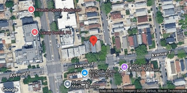 Aerial map of 2019 AVENUE T, Brooklyn