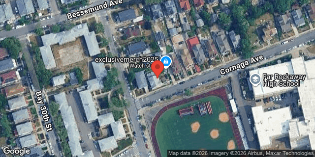 Aerial map of 25-65 CORNAGA AVENUE, Queens