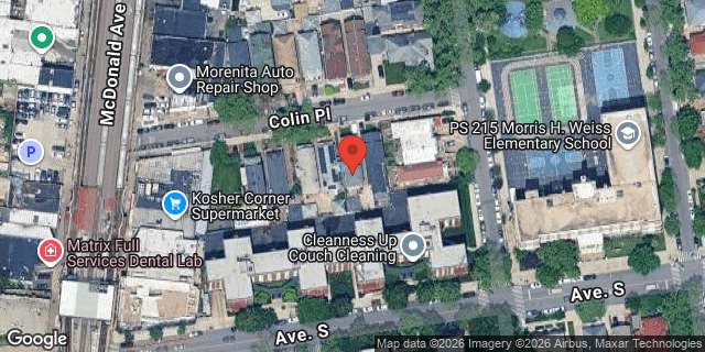 Aerial map of 36 COLIN PLACE, Brooklyn