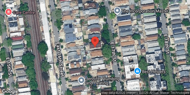 Aerial map of 1944 EAST 17 STREET, Brooklyn