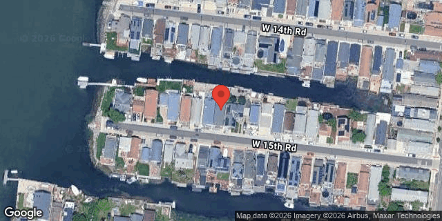 Aerial map of 37 WEST 15 ROAD, Queens