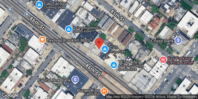Aerial map of 2147 86 STREET, Brooklyn