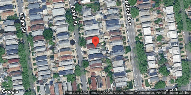 Aerial map of 1969 EAST 24 STREET, Brooklyn