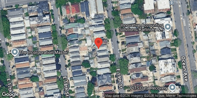 Aerial map of 1930 EAST 19 STREET, Brooklyn