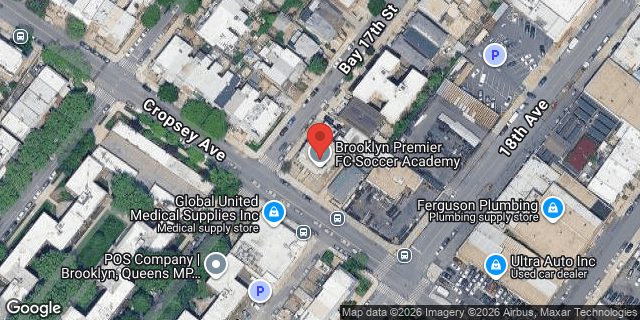Aerial map of 1755 CROPSEY AVENUE, Brooklyn