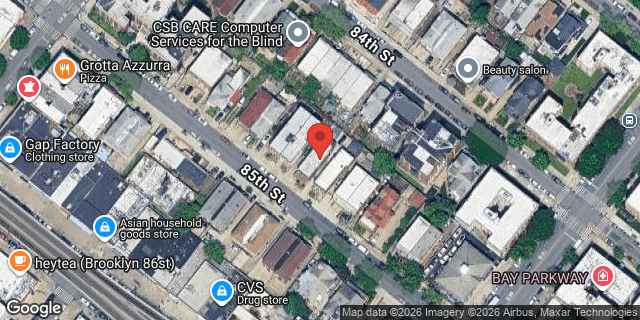 Aerial map of 2147 85 STREET, Brooklyn