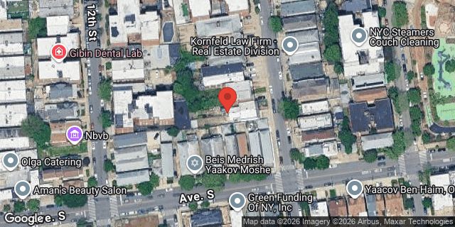 Aerial map of 1878 EAST 13 STREET, Brooklyn