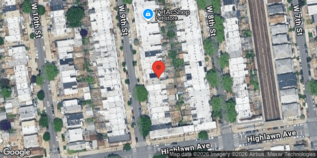 Aerial map of 1777 WEST 9 STREET, Brooklyn