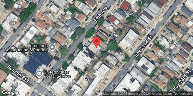 Aerial map of 8671 19 AVENUE, Brooklyn