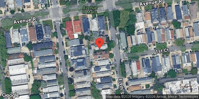 Aerial map of 1818 EAST 9 STREET, Brooklyn