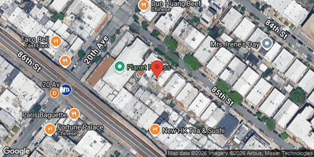 Aerial map of 2018 85 STREET, Brooklyn