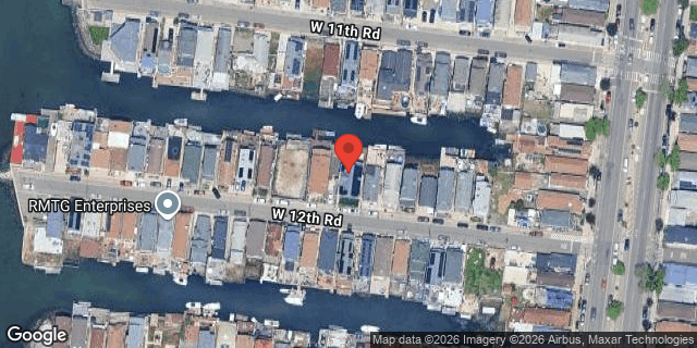 Aerial map of 25 WEST 12 ROAD, Queens