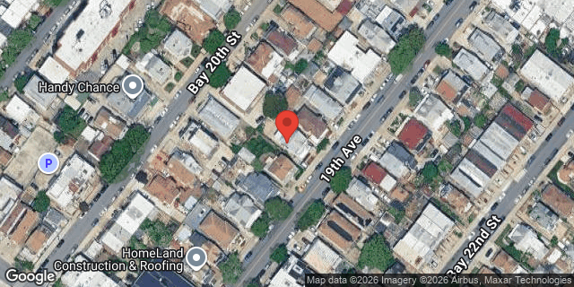 Aerial map of 8660 19 AVENUE, Brooklyn