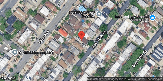 Aerial map of 310 BAY 10 STREET, Brooklyn