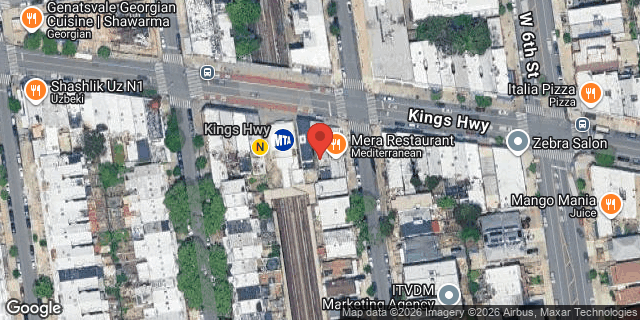 Aerial map of 280 KINGS HIGHWAY, Brooklyn