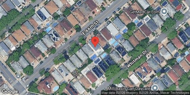 Aerial map of 2747 EAST 66 STREET, Brooklyn